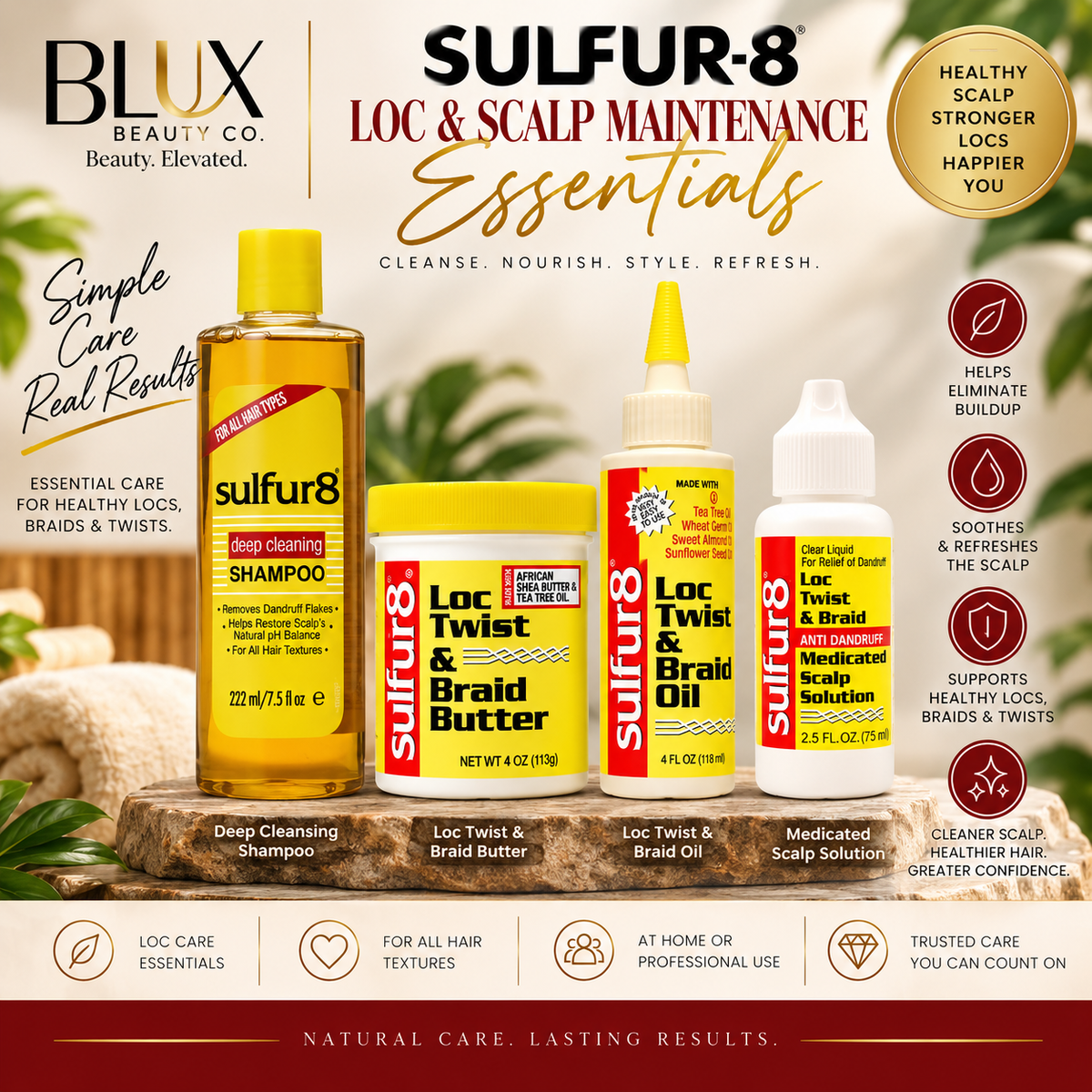 Sulfur-8 Loc & Scalp Maintenance Essentials
