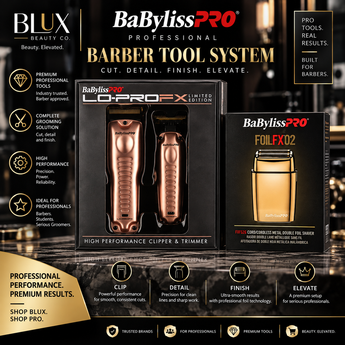BaBylissPRO Professional Barber Tool System