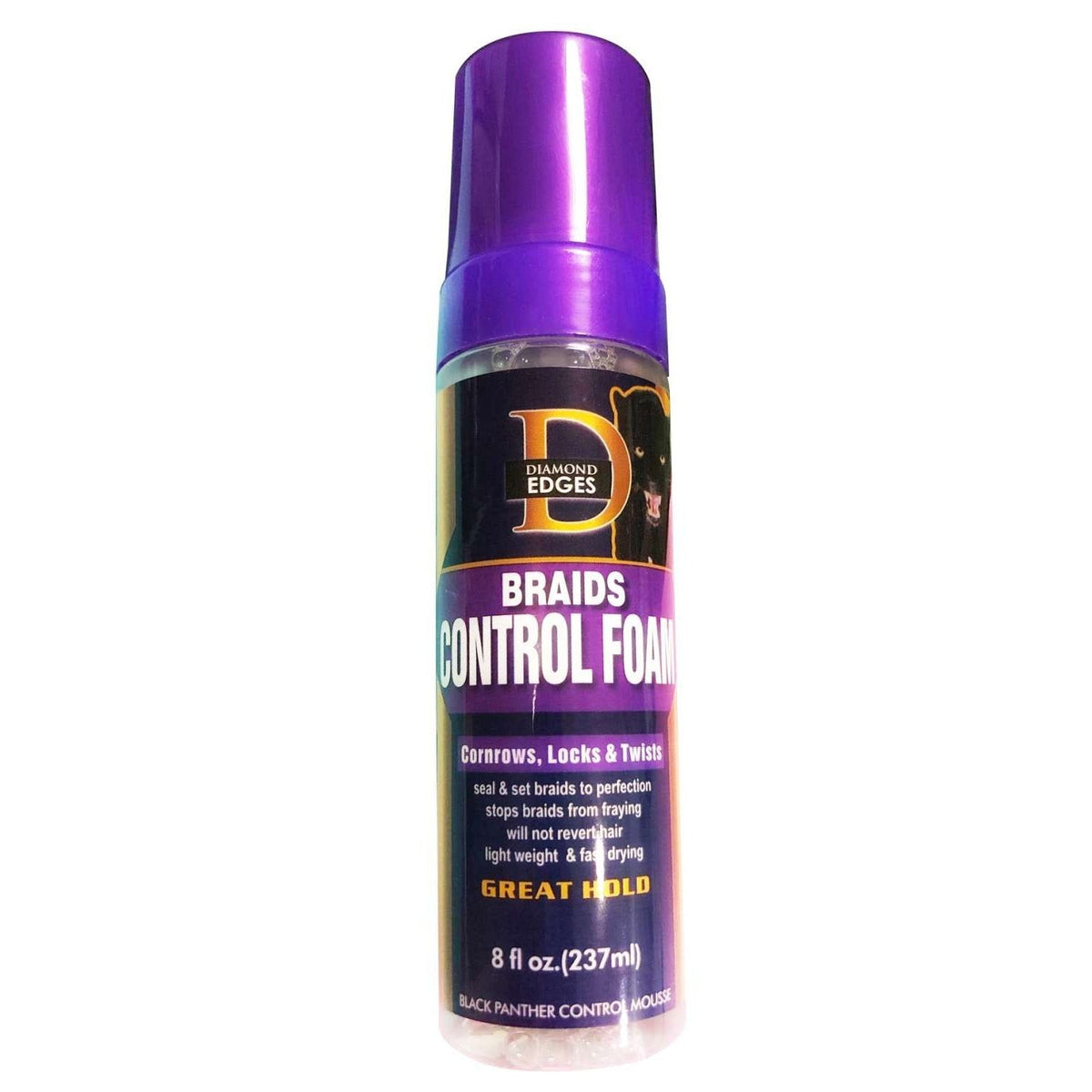 Black Panthers Braid Control Foam 6 Oz