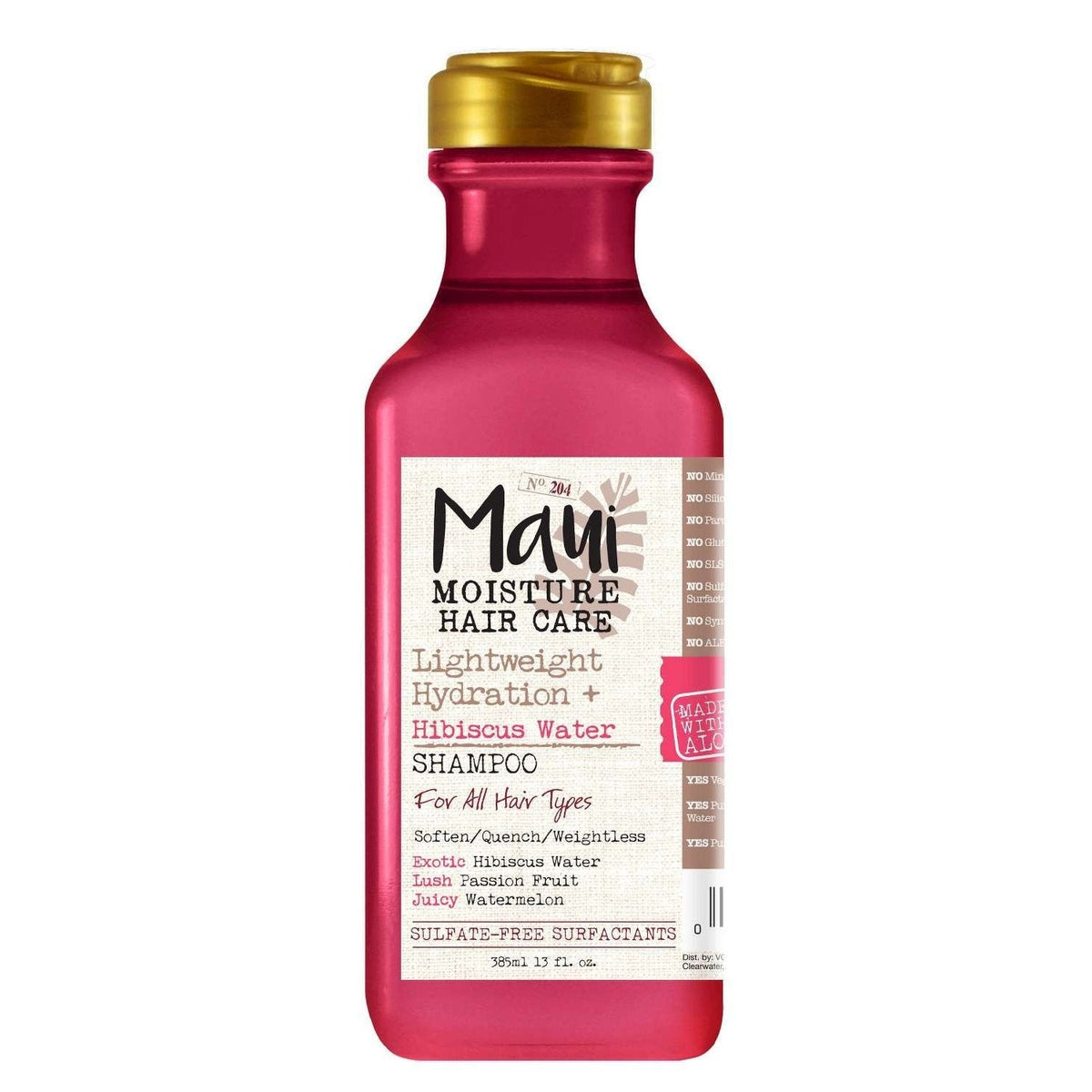 Maui Moisture Lightweight Hydration  Hibiscus Water Shampoo 13.0 Fl Oz