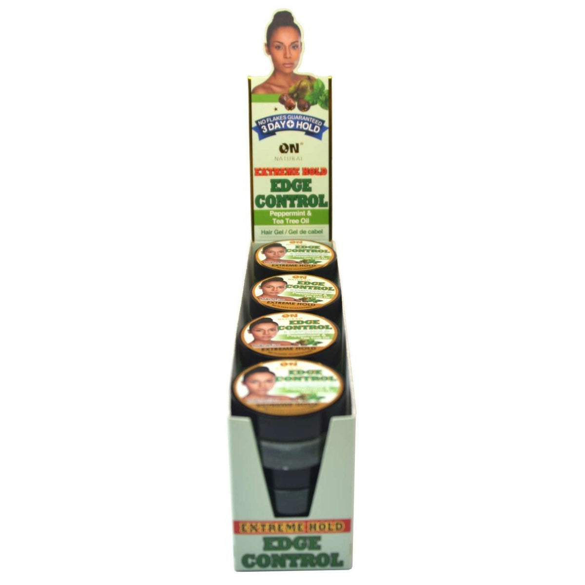 On Natural Edge Control Extreme Hold Hair Gel Peppermint  Tea Tree Oil